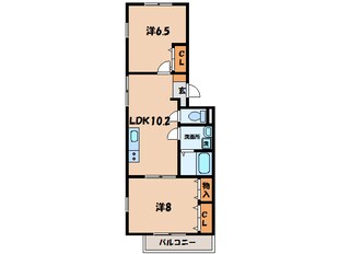 西尾駅 徒歩14分 2階の物件間取画像